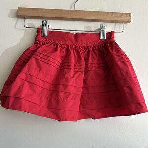 NWT OshKosh B’gosh Girls Red Party Skirt Size 3T Tiered Ruffle Holiday Christmas